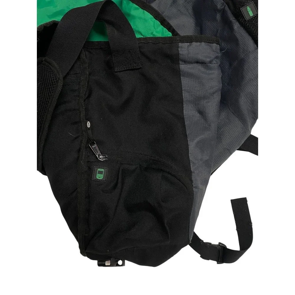 Lululemon Crossbody Messenger Bag Gray Green Black 19